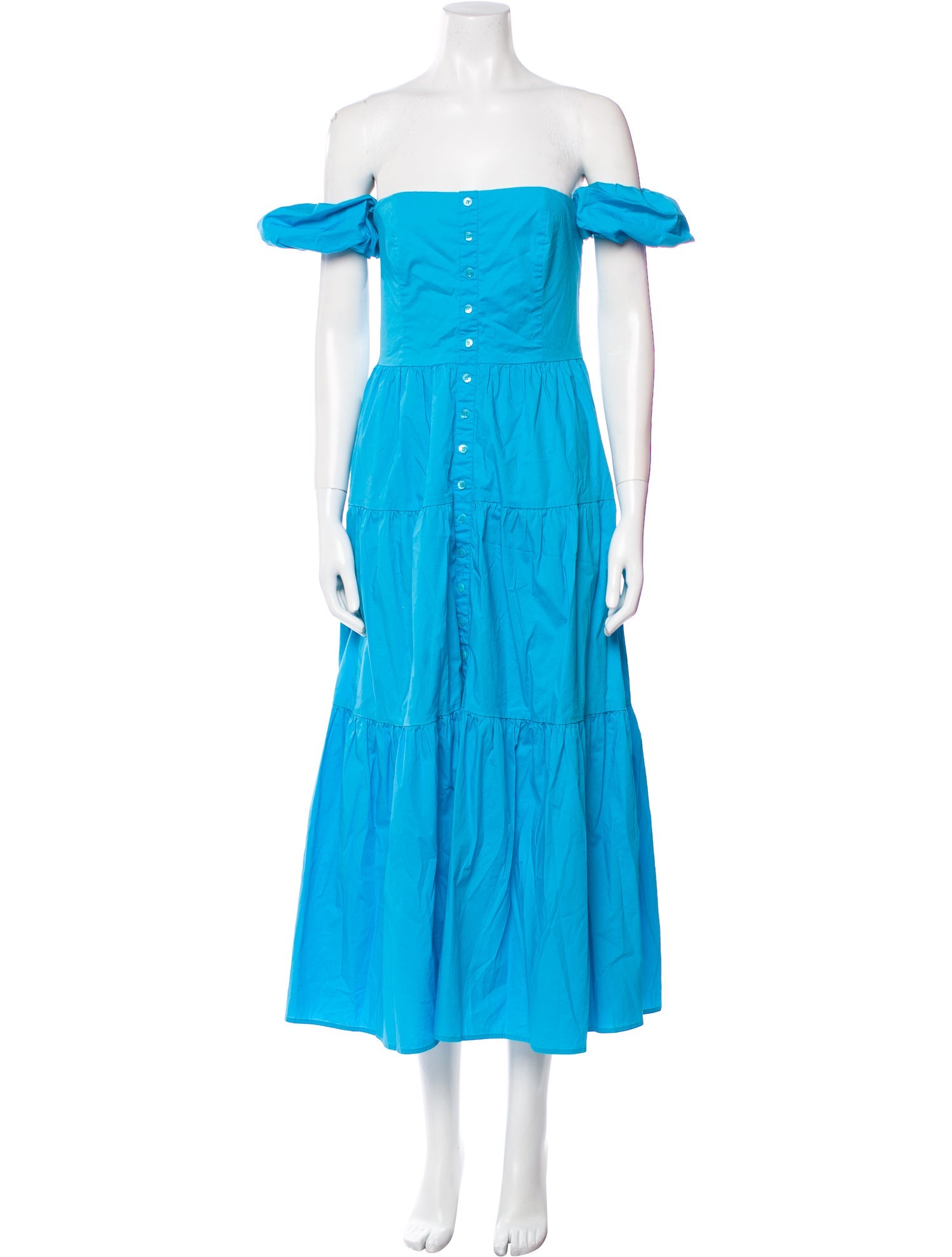 Staud Off-The-Shoulder Long Dress