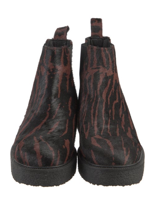 Staud Ponyhair Animal Print Chelsea Boots