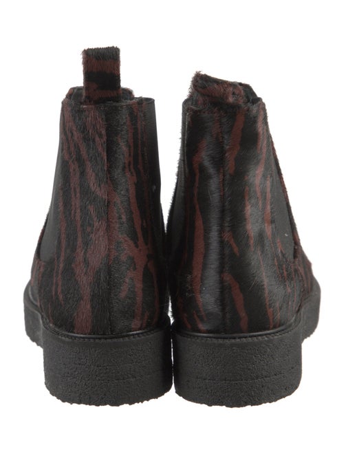 Staud Ponyhair Animal Print Chelsea Boots