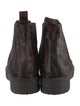 Staud Ponyhair Animal Print Chelsea Boots