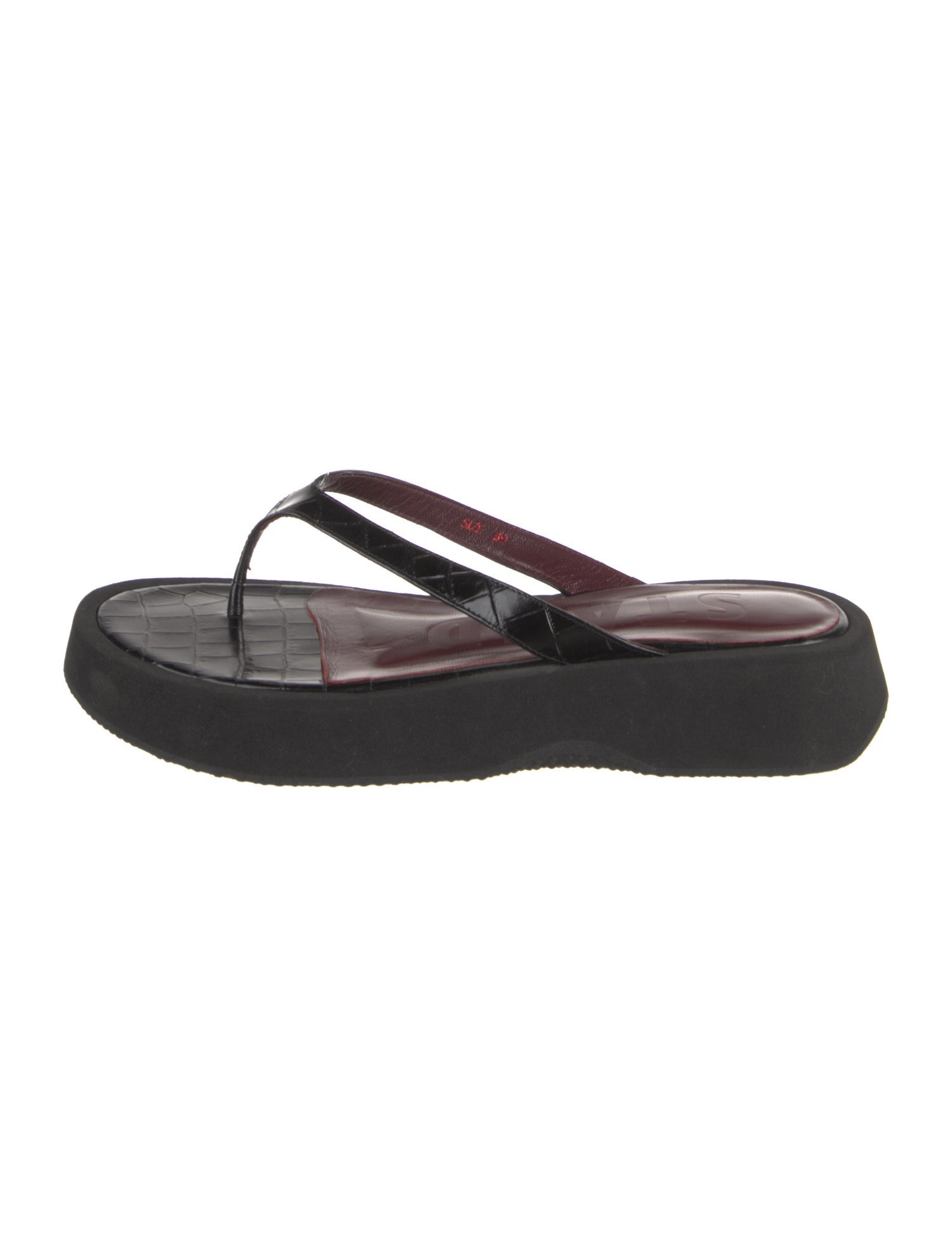 Staud Leather Flip Flops