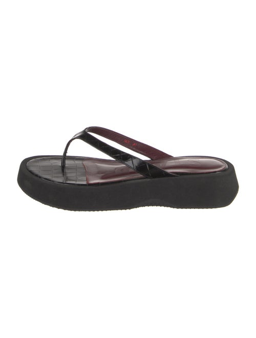 Staud Leather Flip Flops
