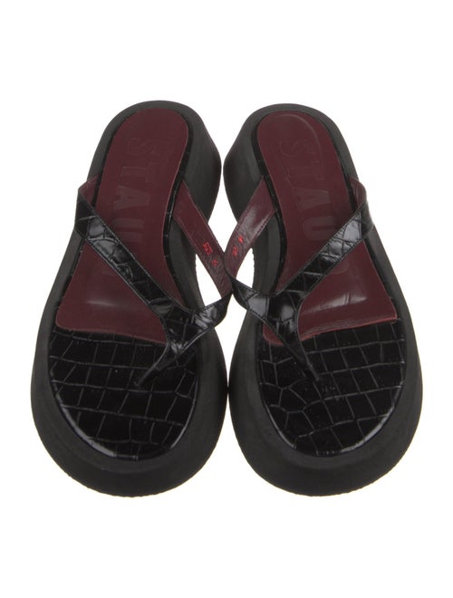 Staud Leather Flip Flops