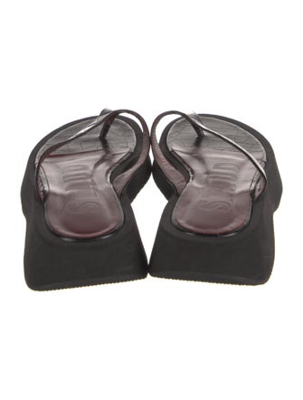 Staud Leather Flip Flops