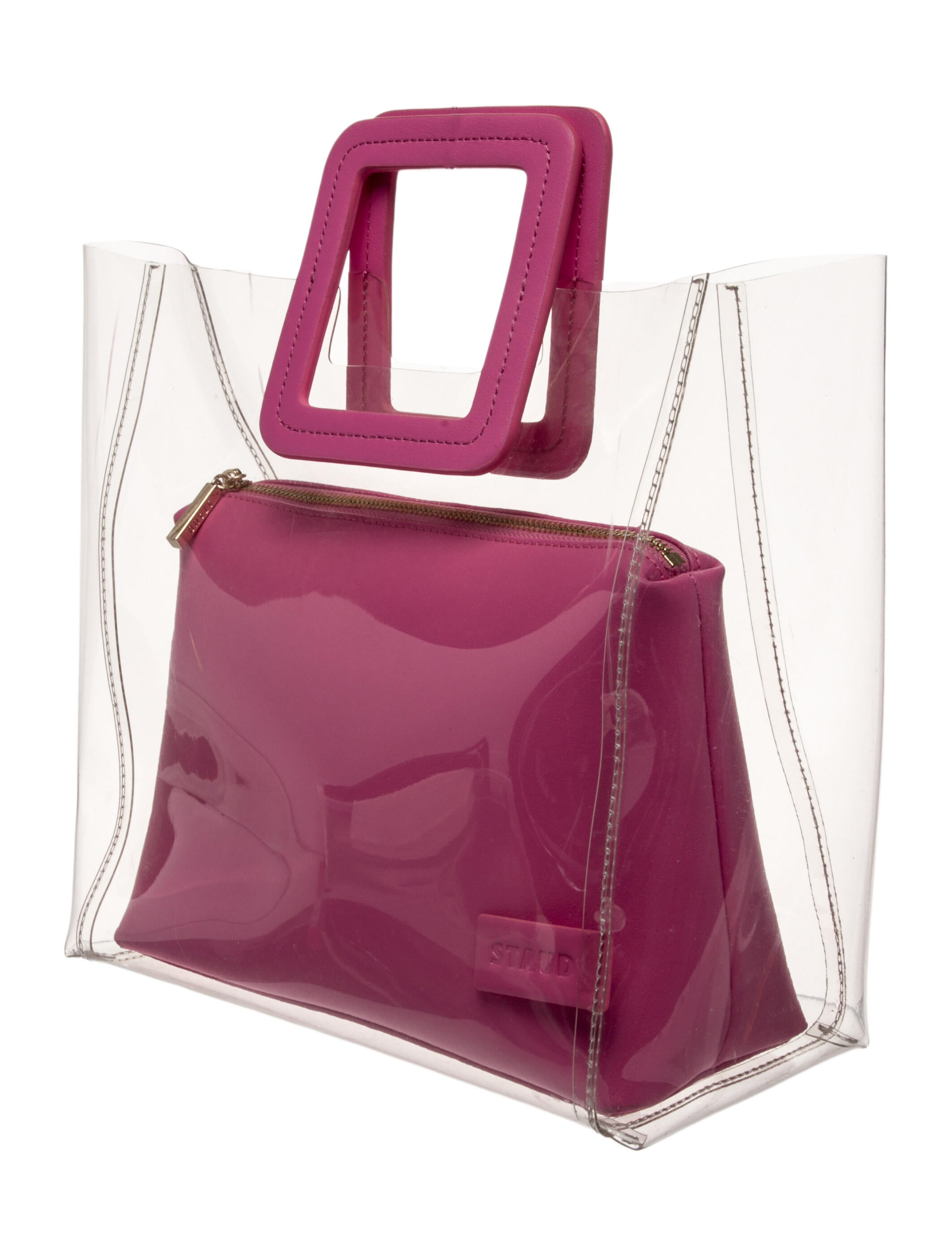 Staud PVC Top Handle Bag