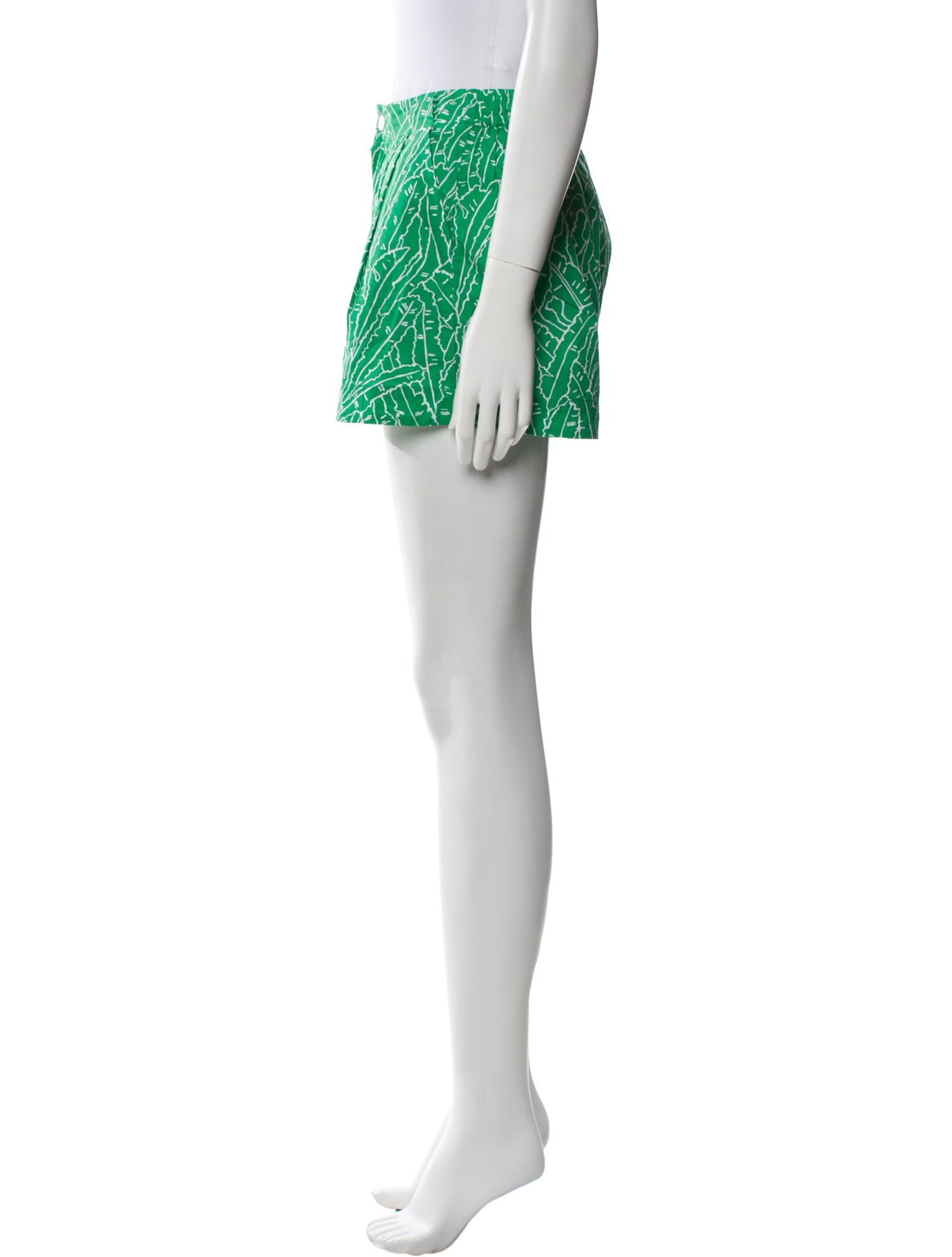 Staud Printed Mini Shorts