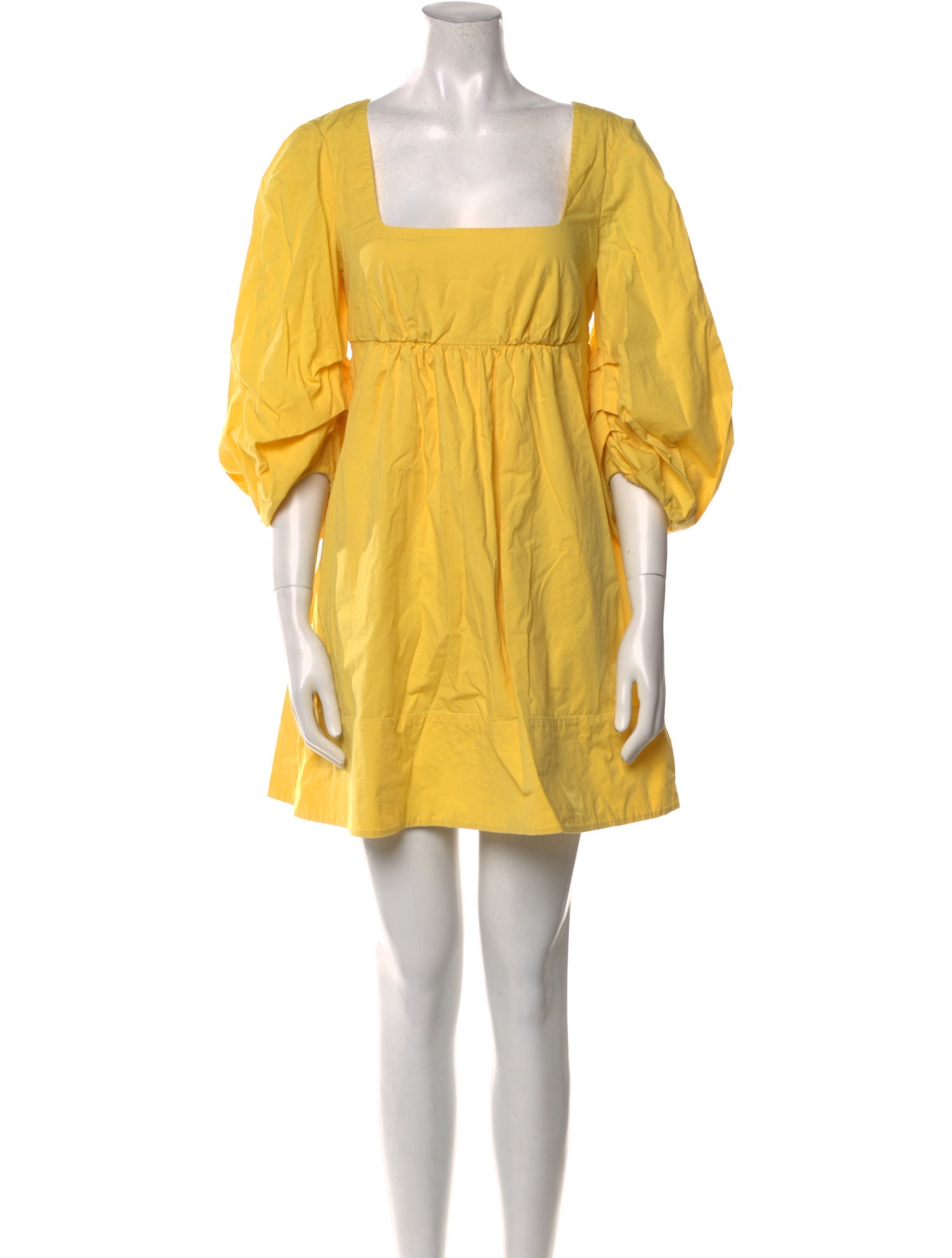 Staud Square Neckline Mini Dress