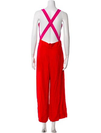 Staud Square Neckline Jumpsuit
