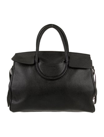 Staud Leather Top Handle Bag