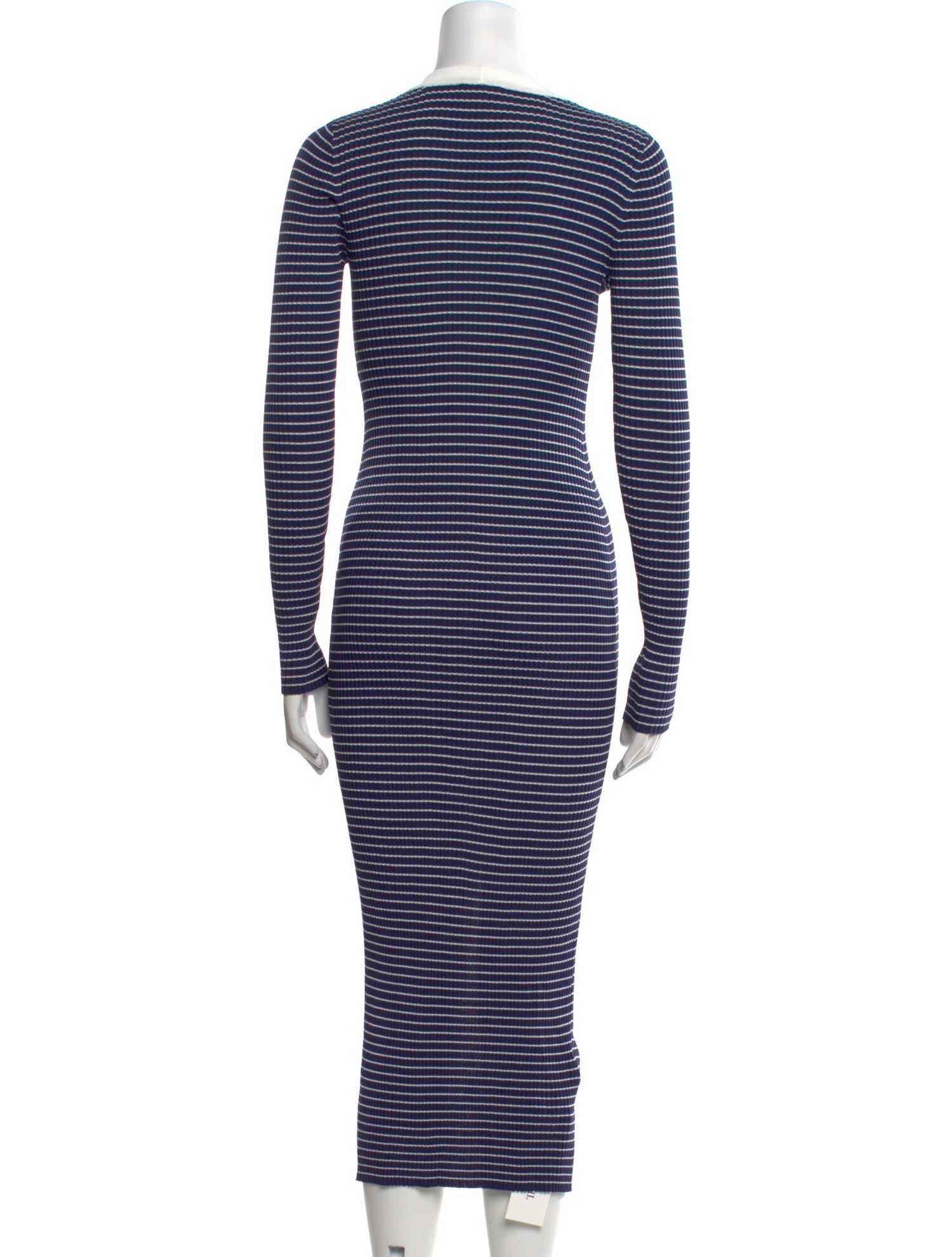 Staud Striped Long Dress