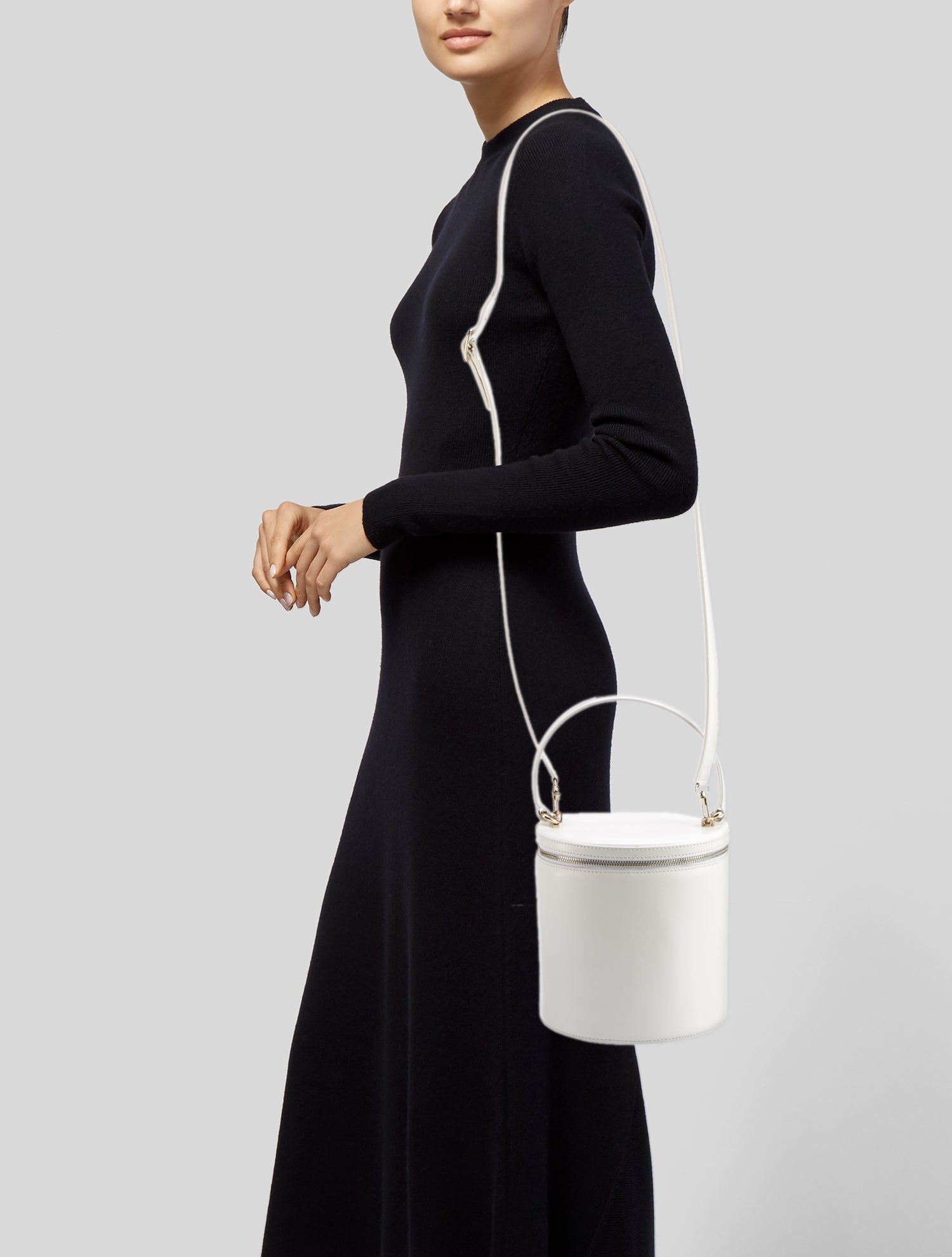 Staud Leather Top Handle Bag