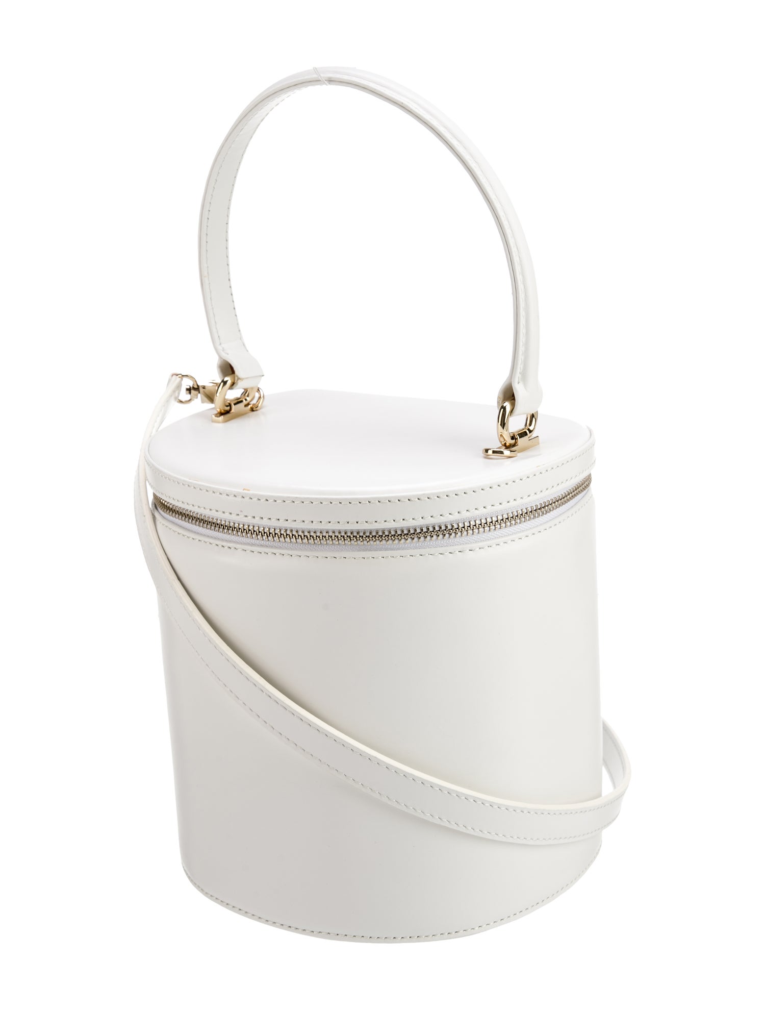 Staud Leather Top Handle Bag