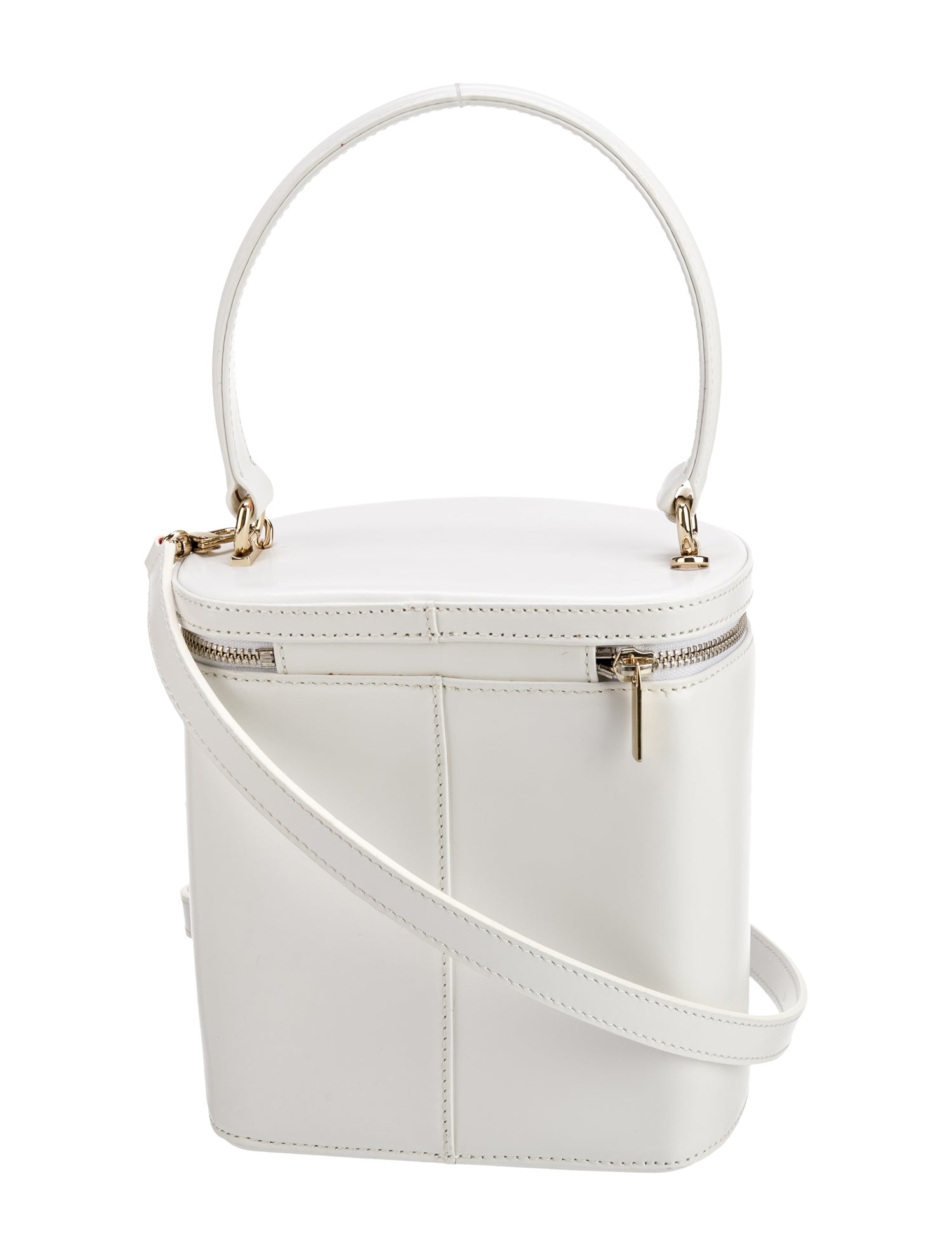 Staud Leather Top Handle Bag