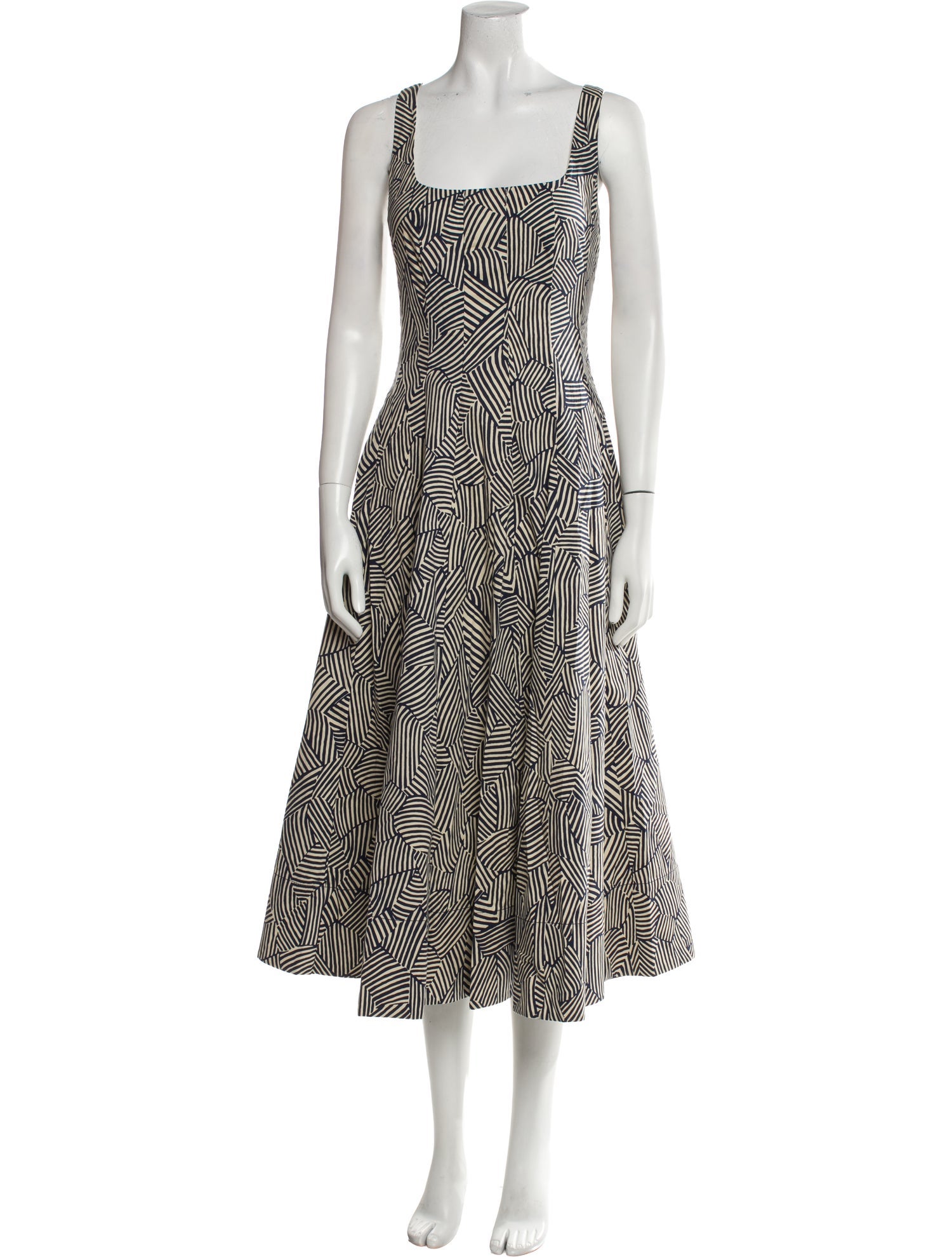 Staud Printed Long Dress w/ Tags