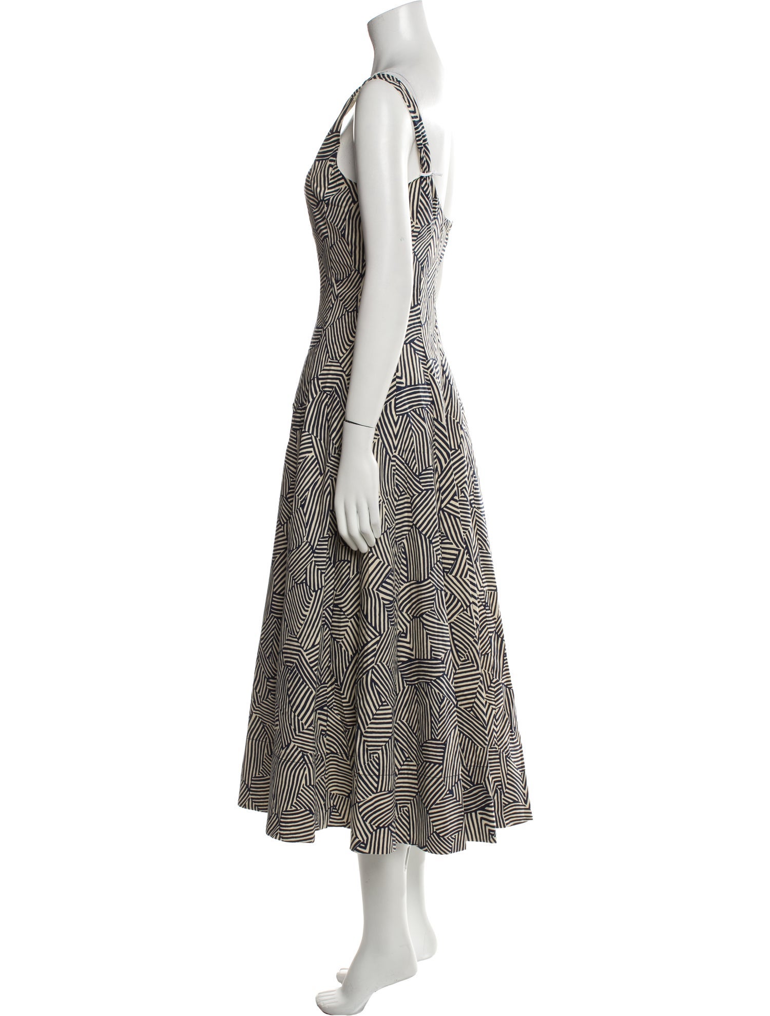 Staud Printed Long Dress w/ Tags