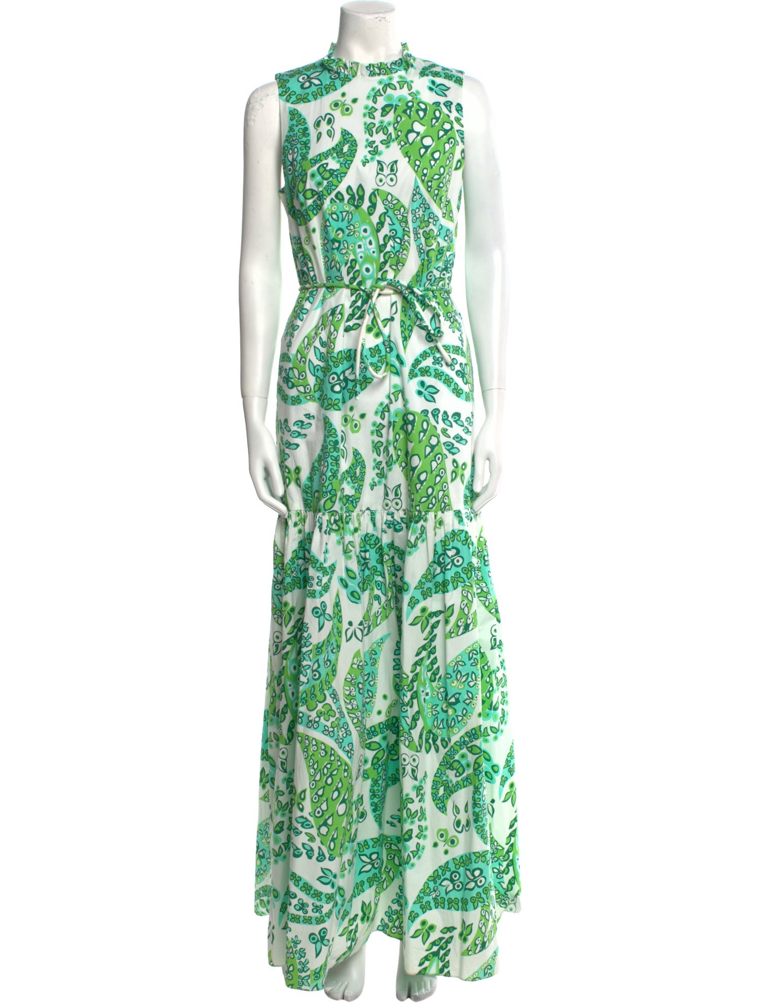 Staud Paisley Print Long Dress