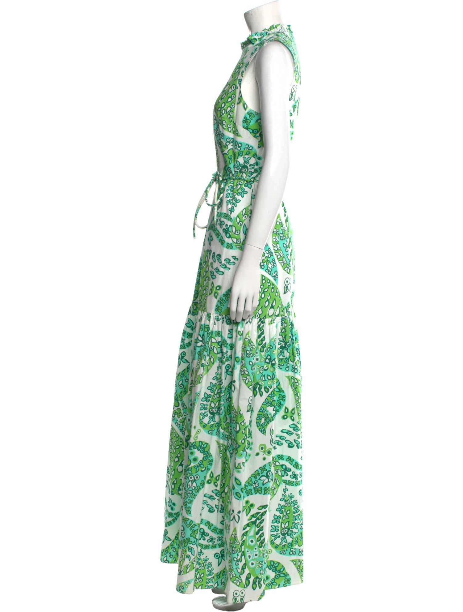 Staud Paisley Print Long Dress