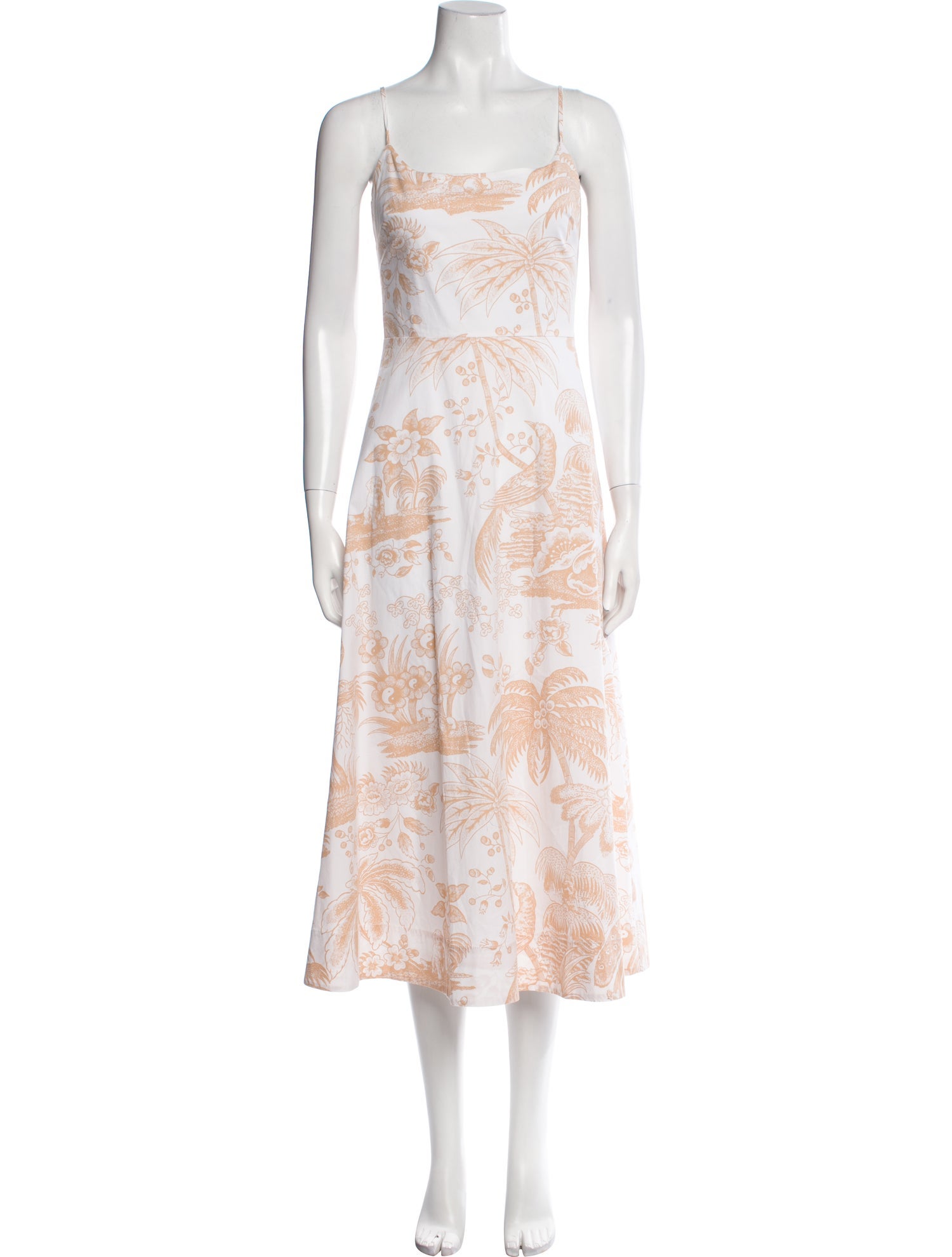 Staud Floral Print Long Dress