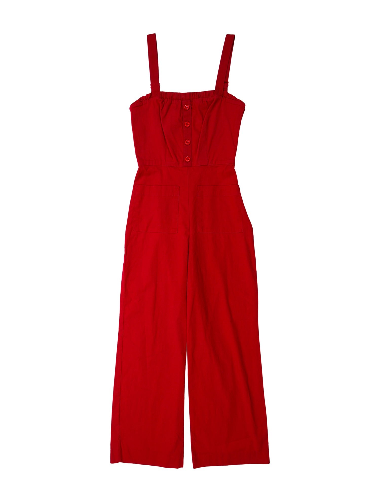 Staud Square Neckline Jumpsuit