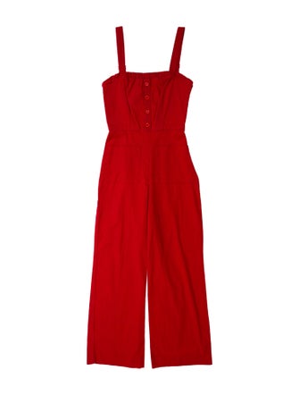 Staud Square Neckline Jumpsuit