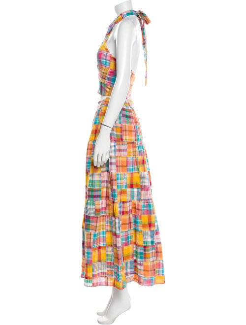 Staud Plaid Print Skirt Set