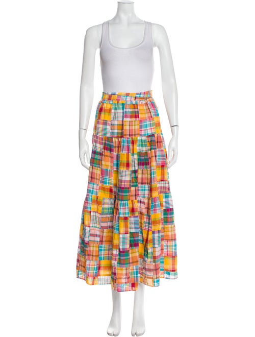 Staud Plaid Print Skirt Set