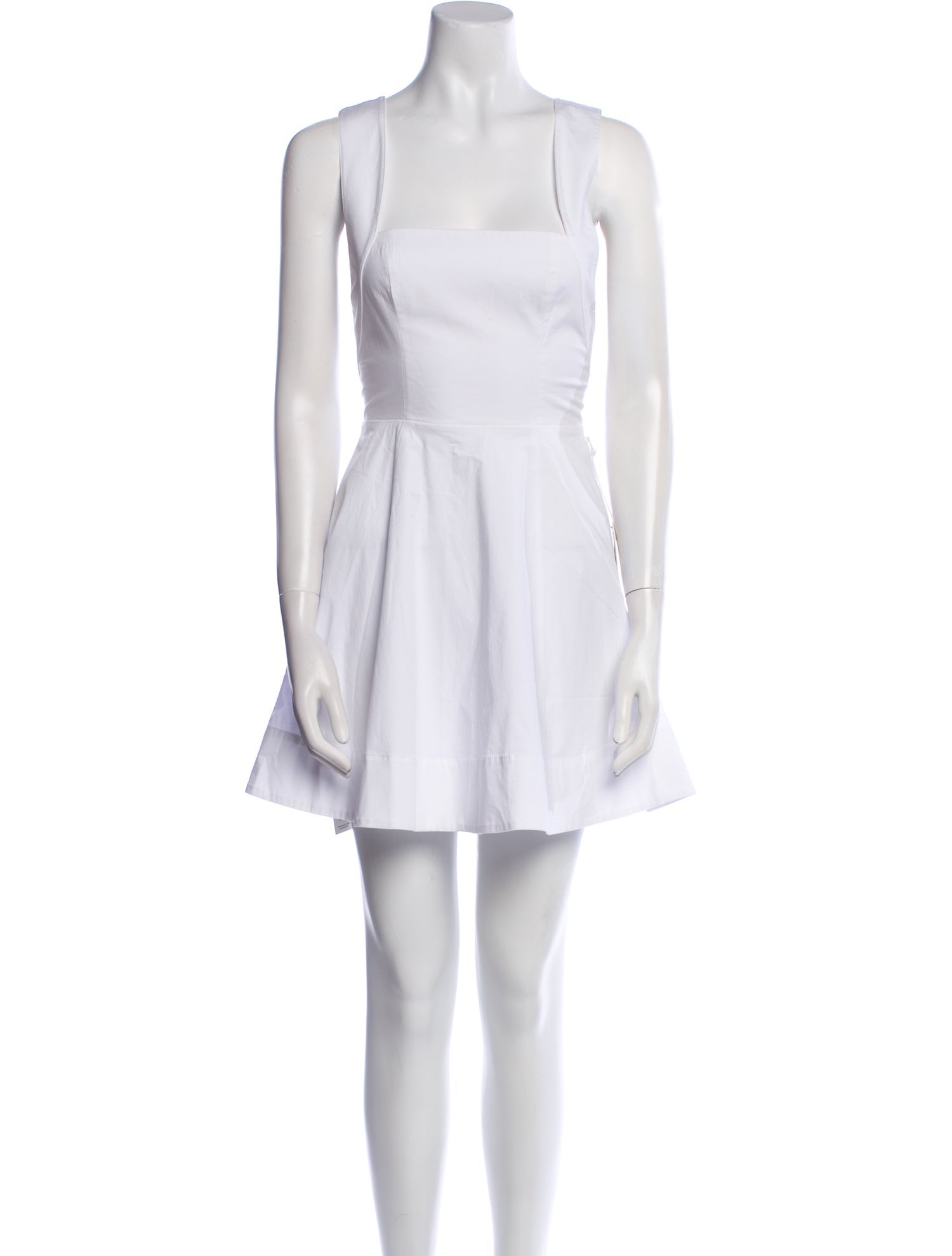 Staud Square Neckline Mini Dress