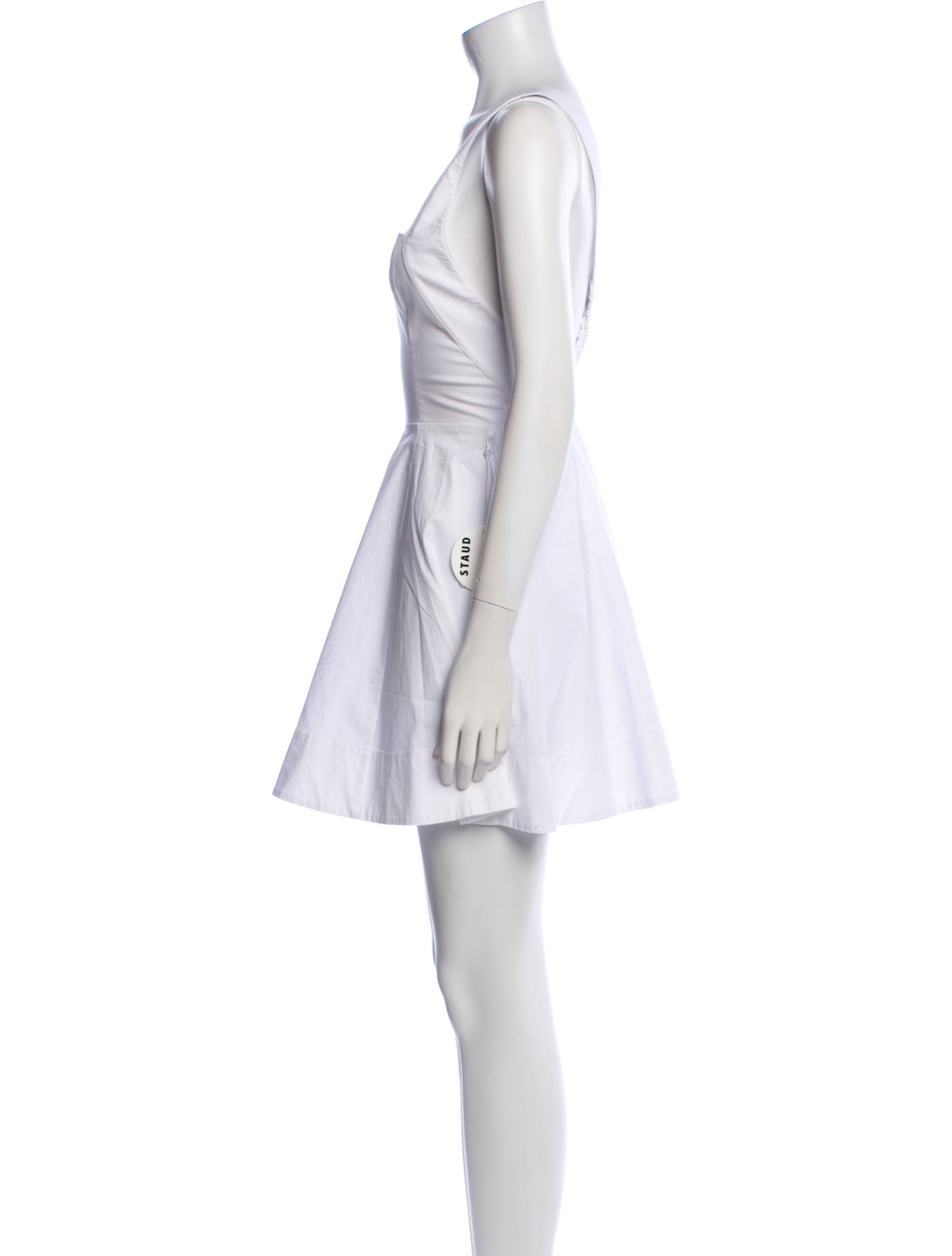 Staud Square Neckline Mini Dress