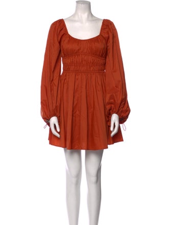 Staud Scoop Neck Mini Dress