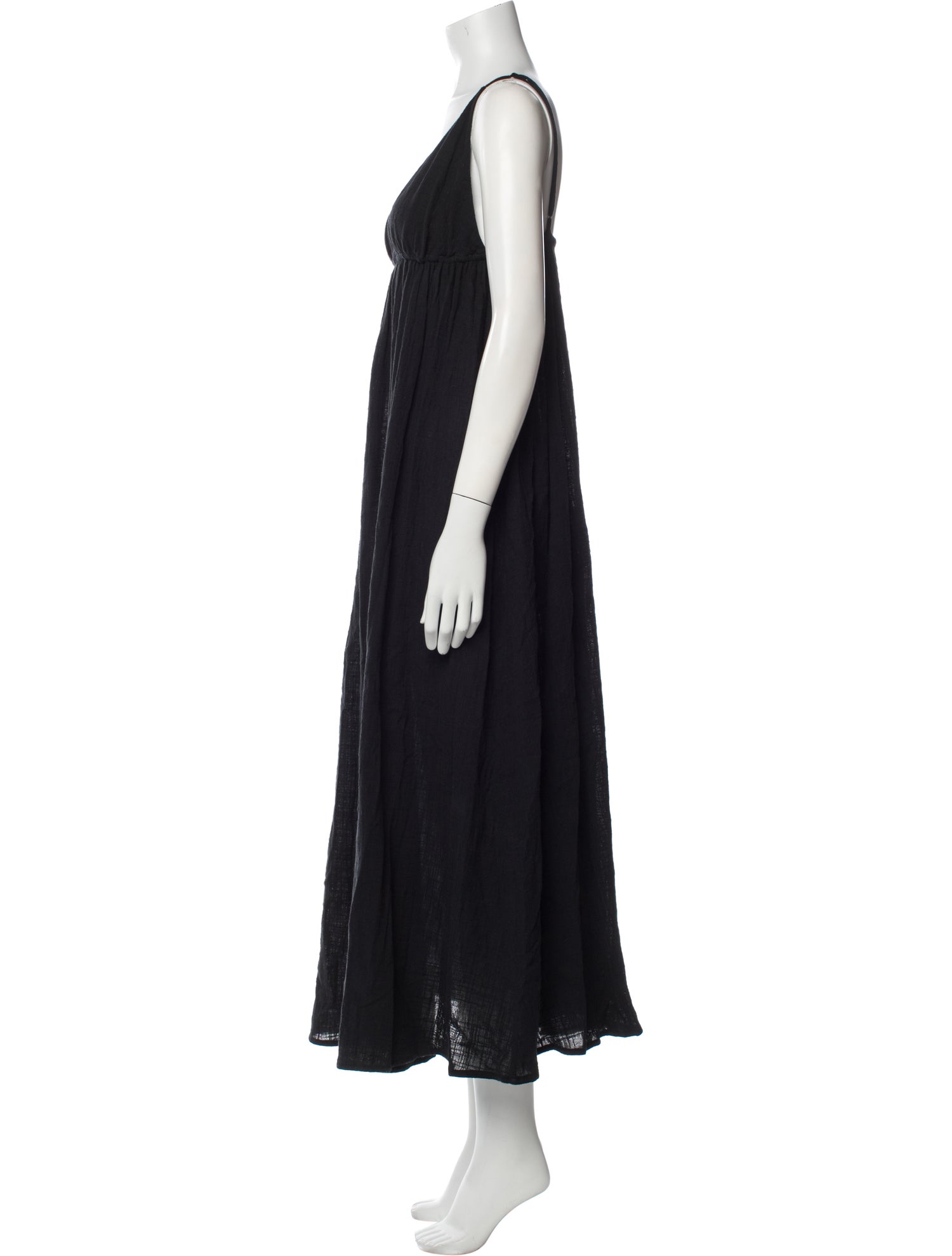 Staud V-Neck Long Dress