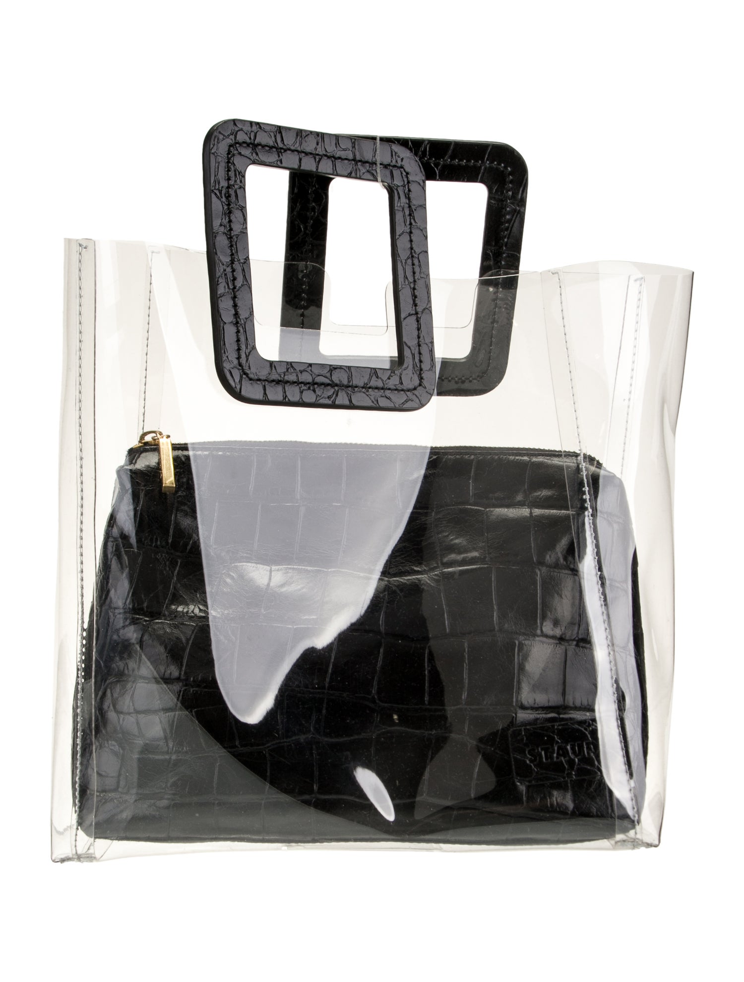 Staud PVC Top Handle Bag