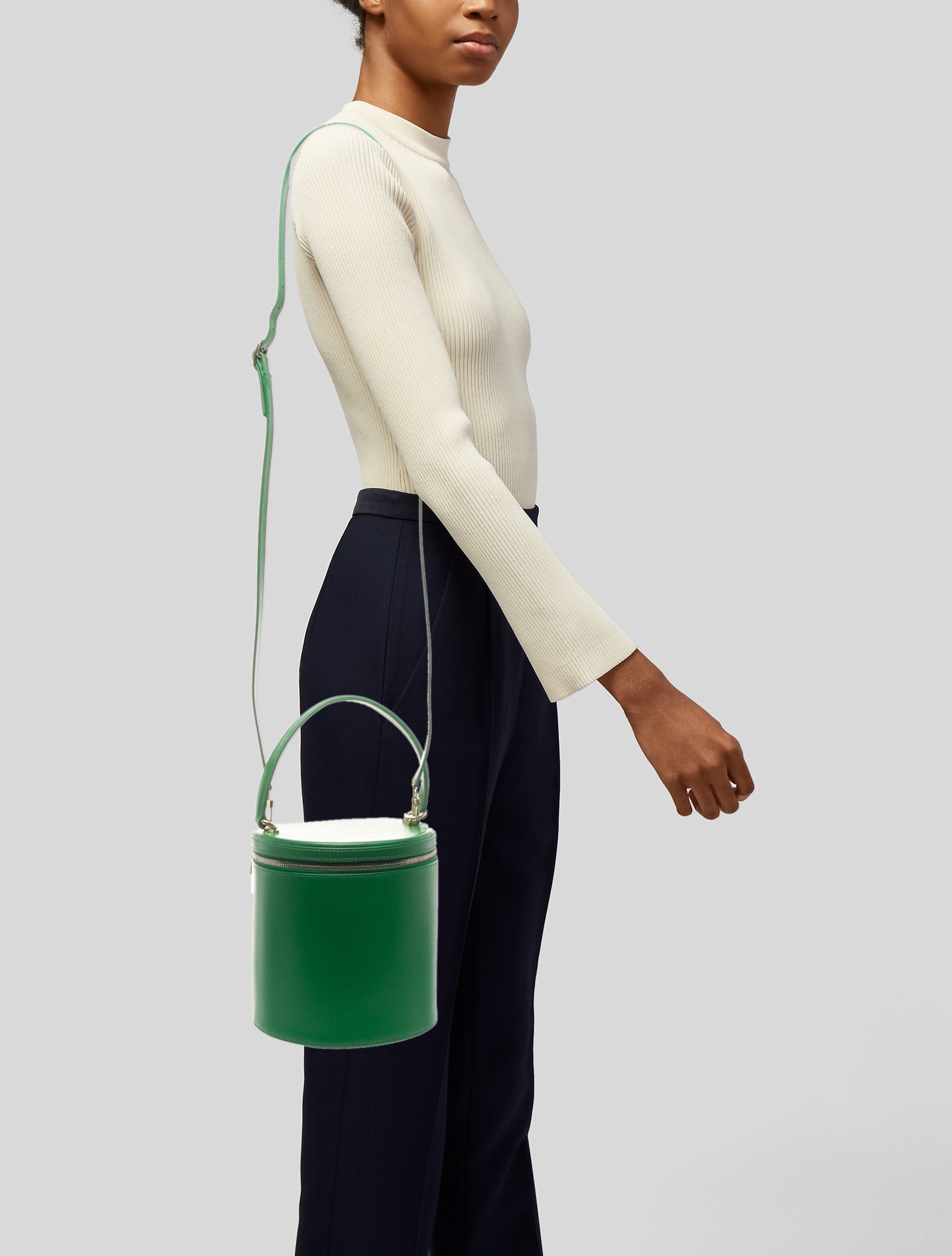 Staud Leather Bucket Bag