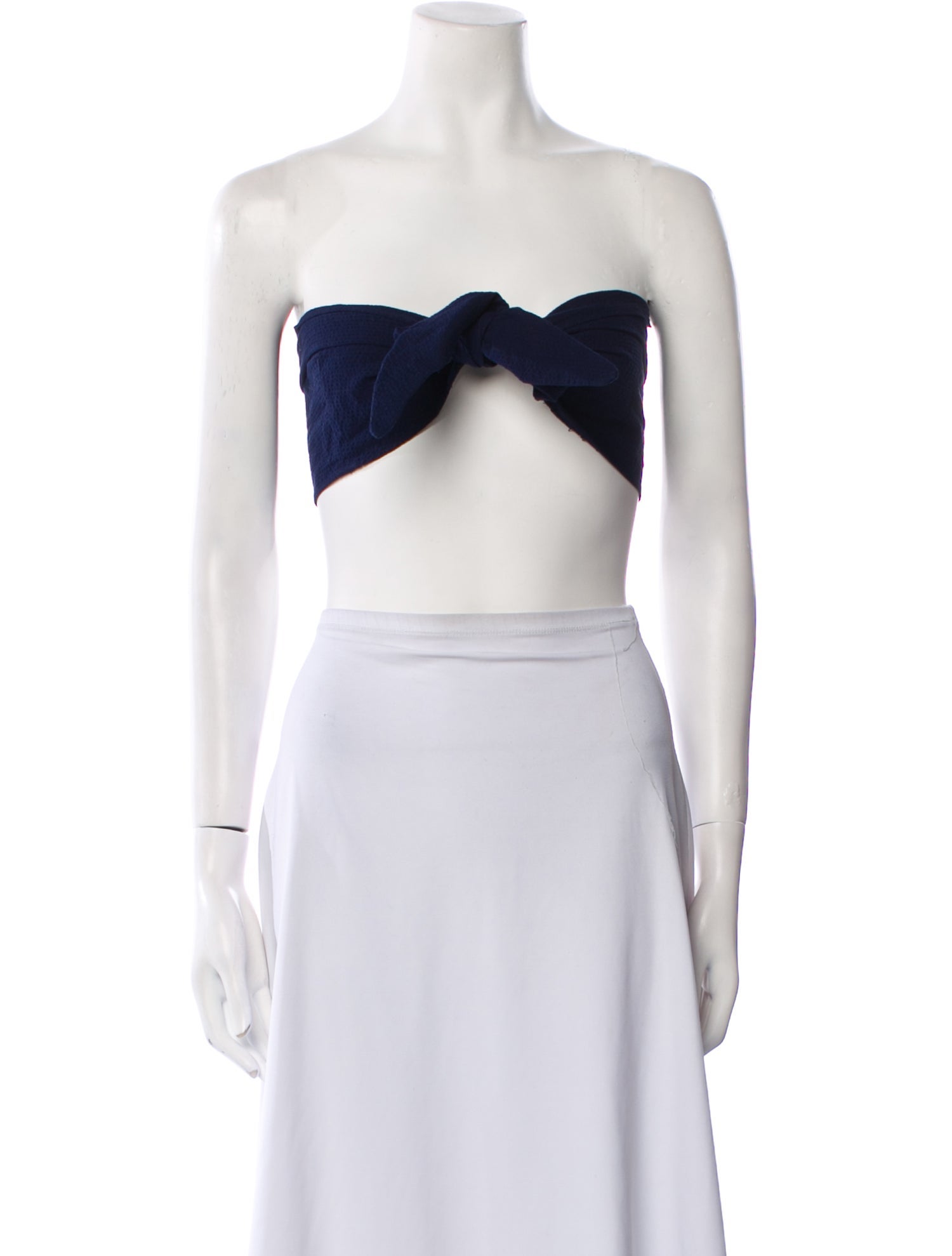 Staud Strapless Crop Top