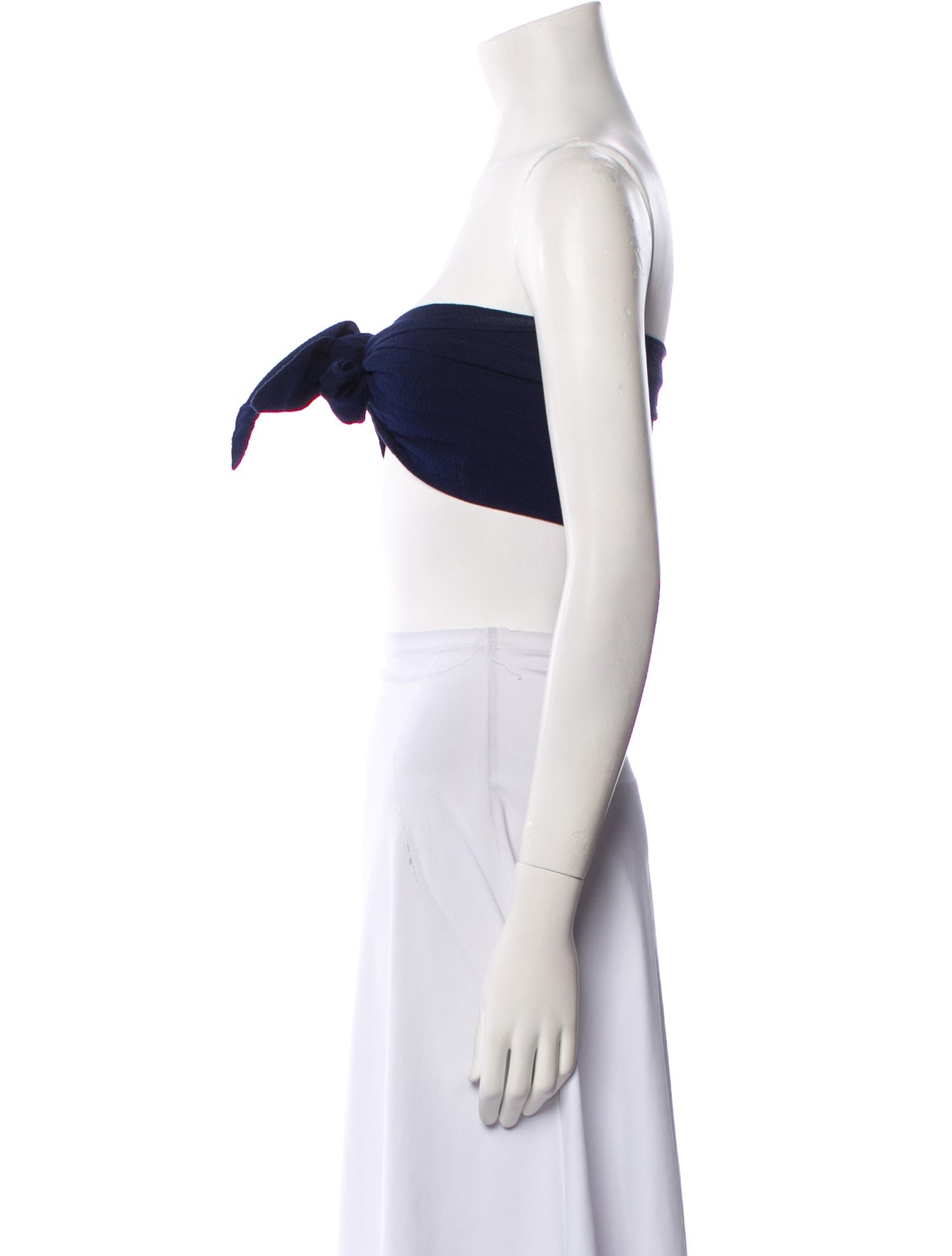 Staud Strapless Crop Top