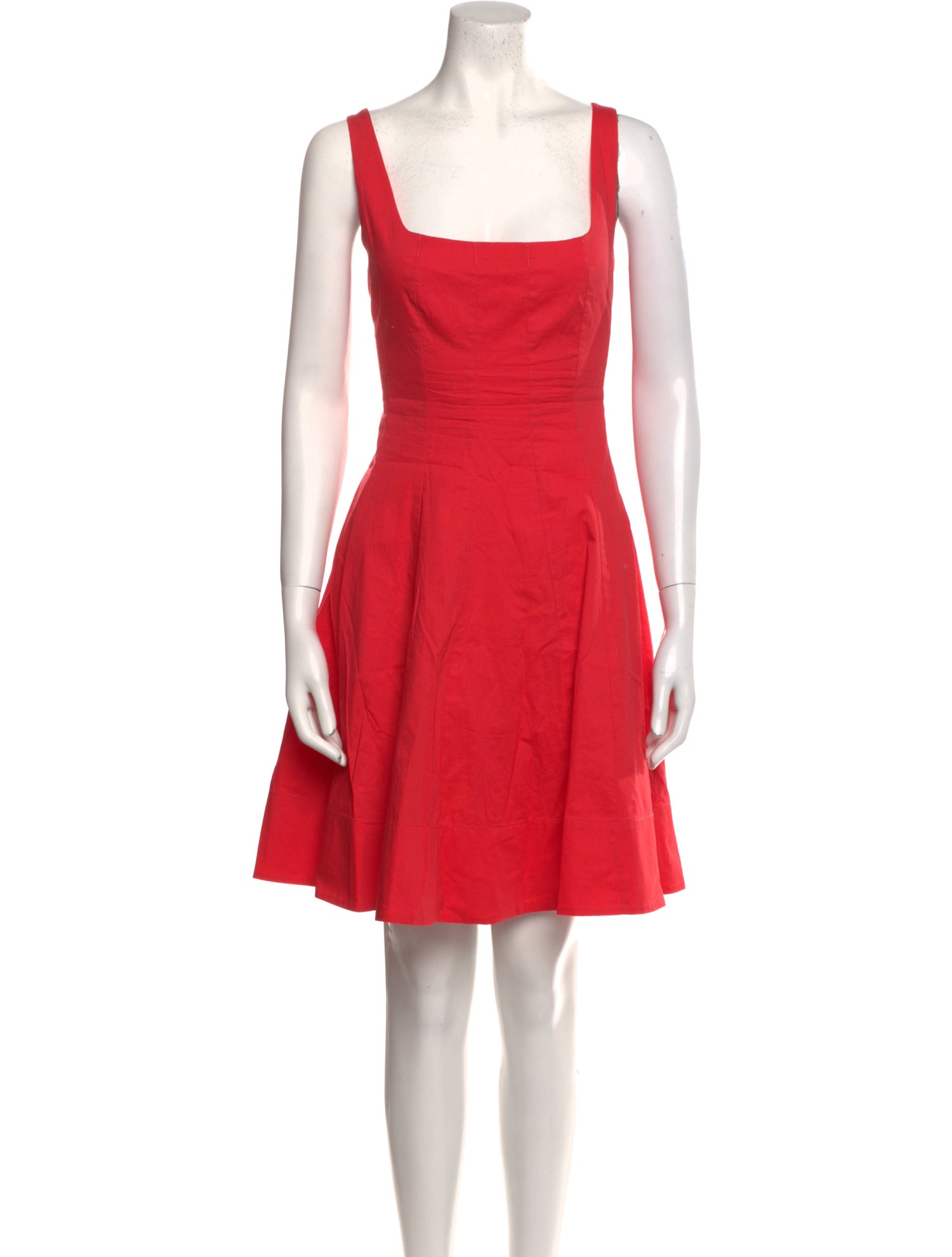 Staud Square Neckline Mini Dress