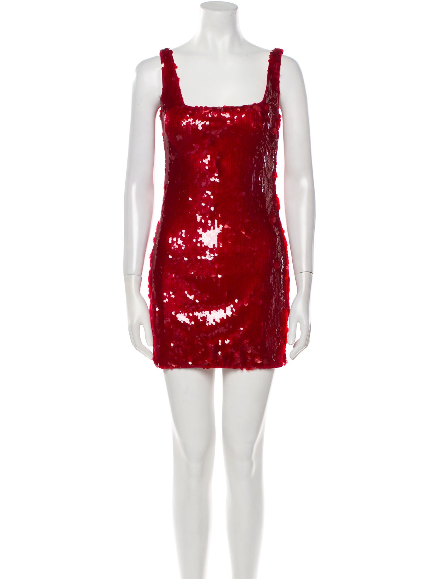 Staud Square Neckline Mini Dress
