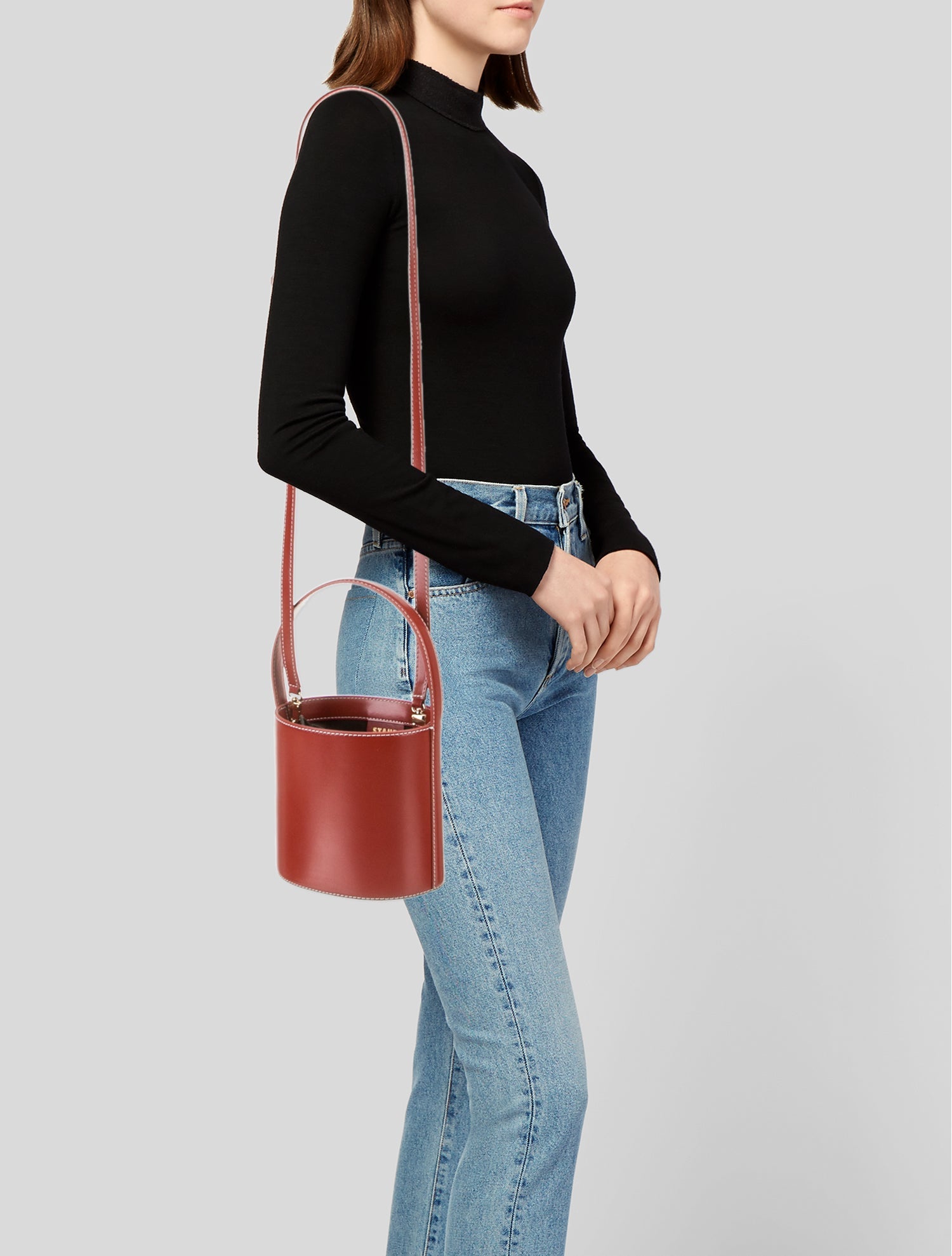 Staud Leather Bucket Bag