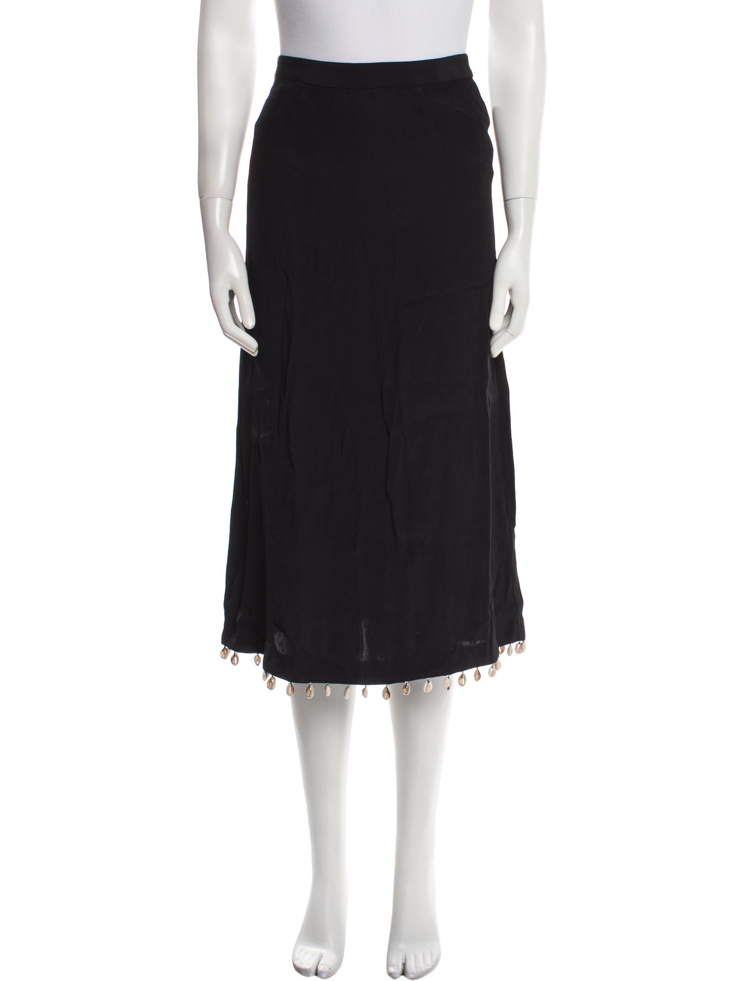 Staud Beaded Accents Midi Length Skirt