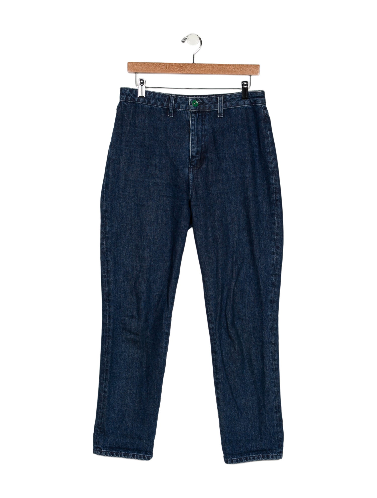 Staud High-Rise Straight Leg Jeans
