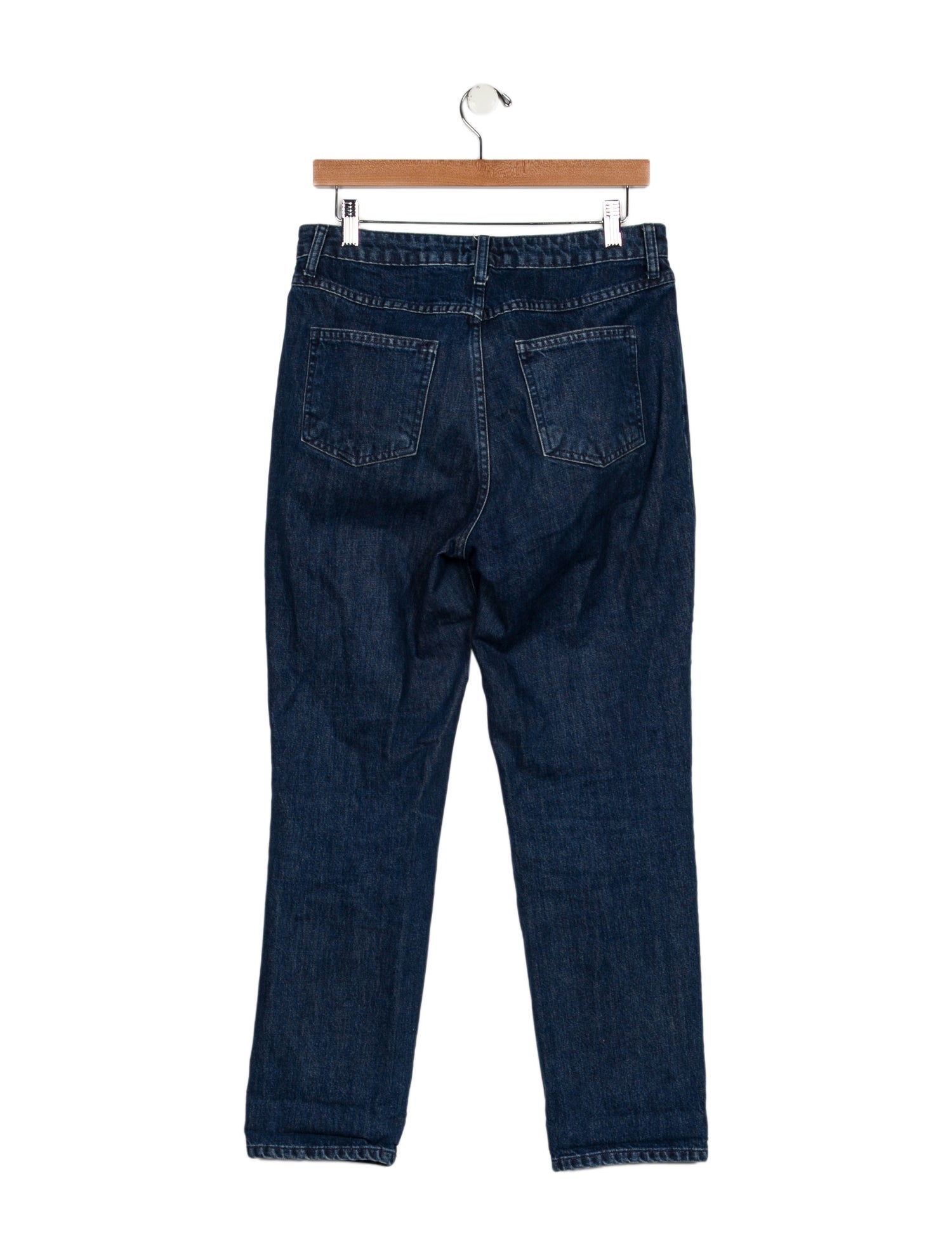 Staud High-Rise Straight Leg Jeans