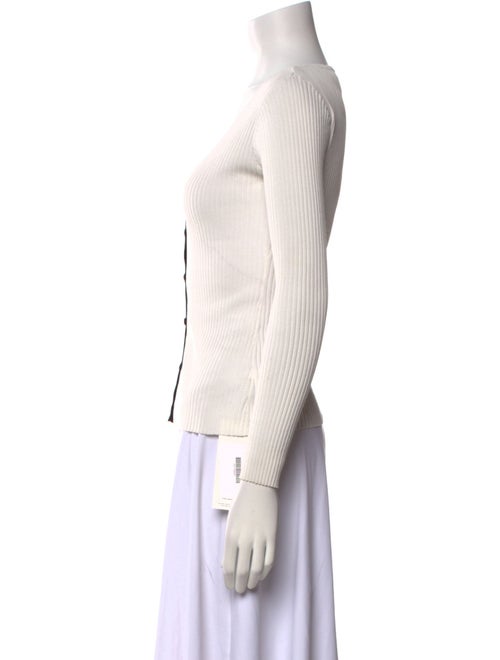 Staud Colorblock Pattern V-Neck Top