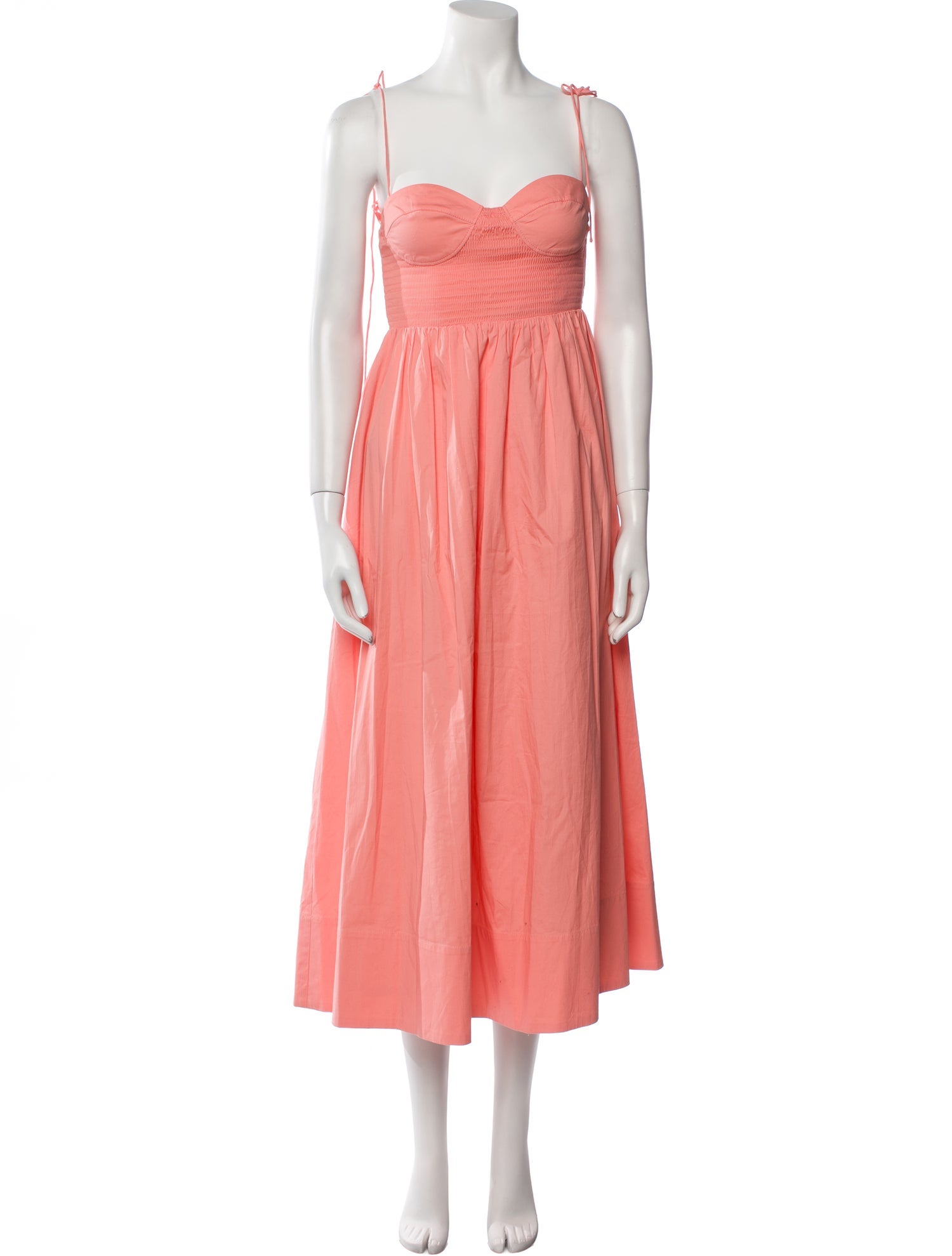 Staud Square Neckline Long Dress