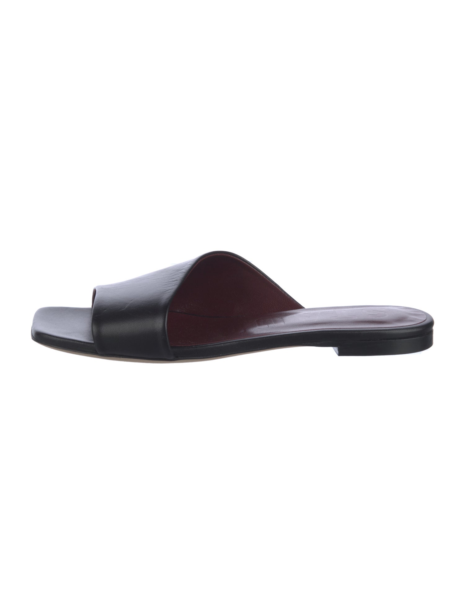 Staud Vintage Leather Slides
