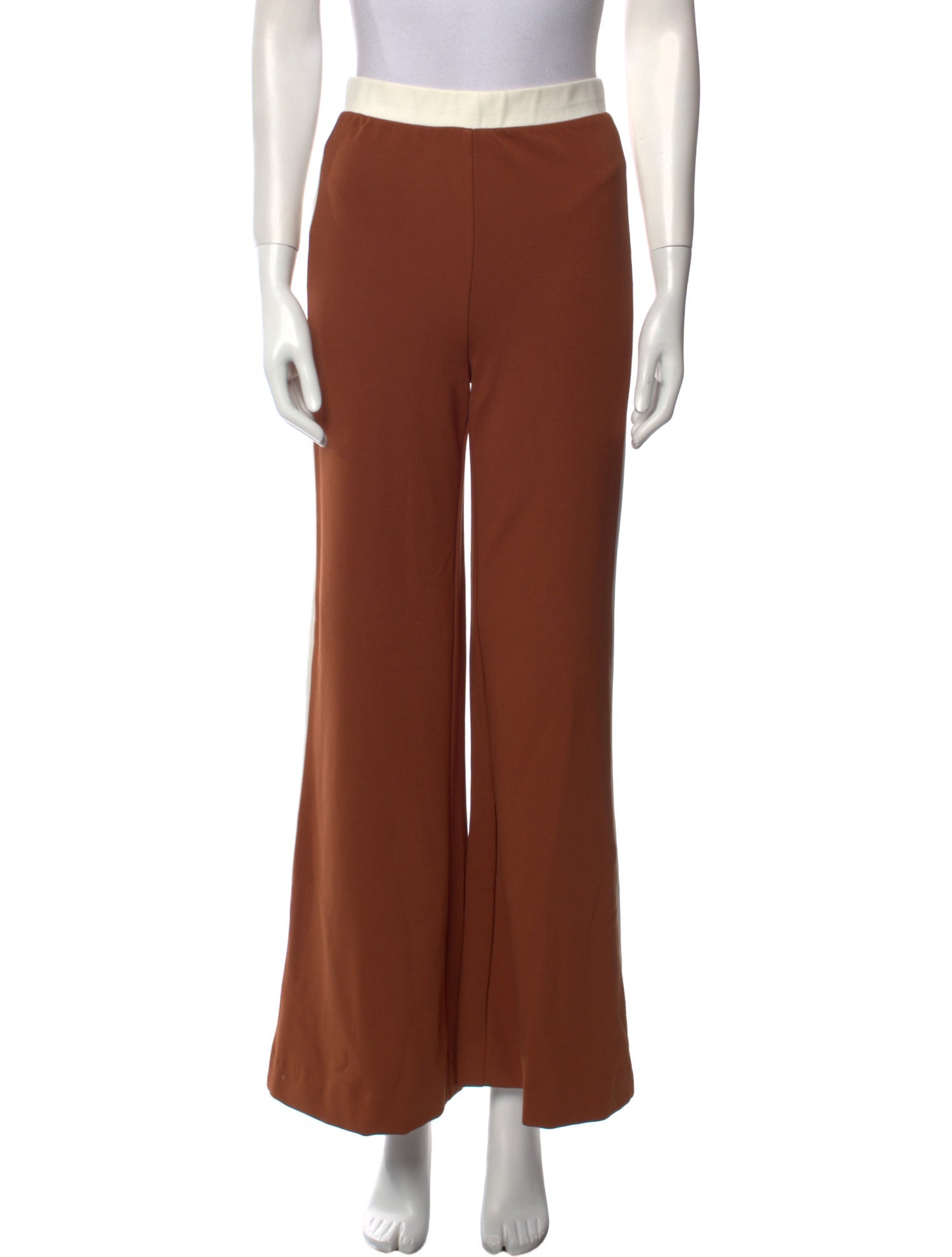 Staud Colorblock Pattern Wide Leg Pants
