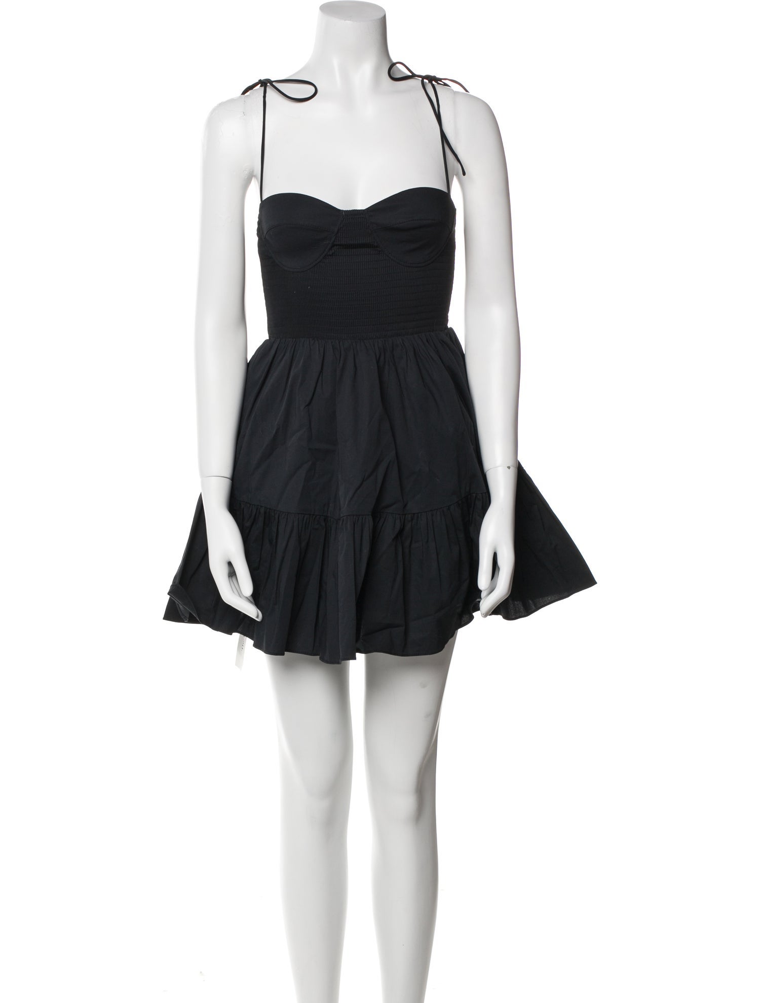 Staud Square Neckline Mini Dress