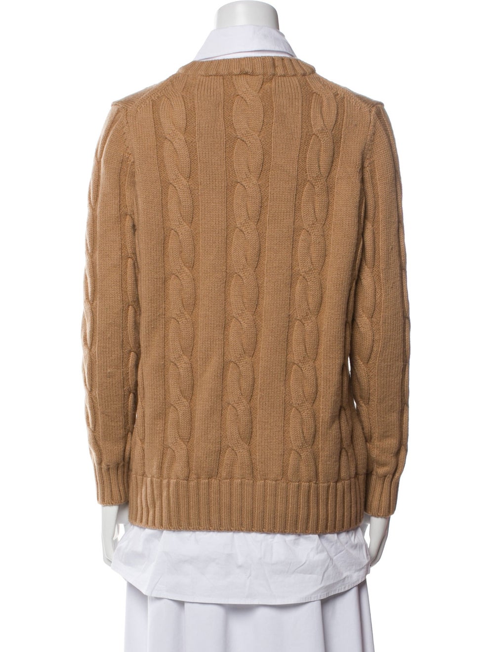 Staud Wool Pullover Neutrals Patterned Long Sleev… - image 3