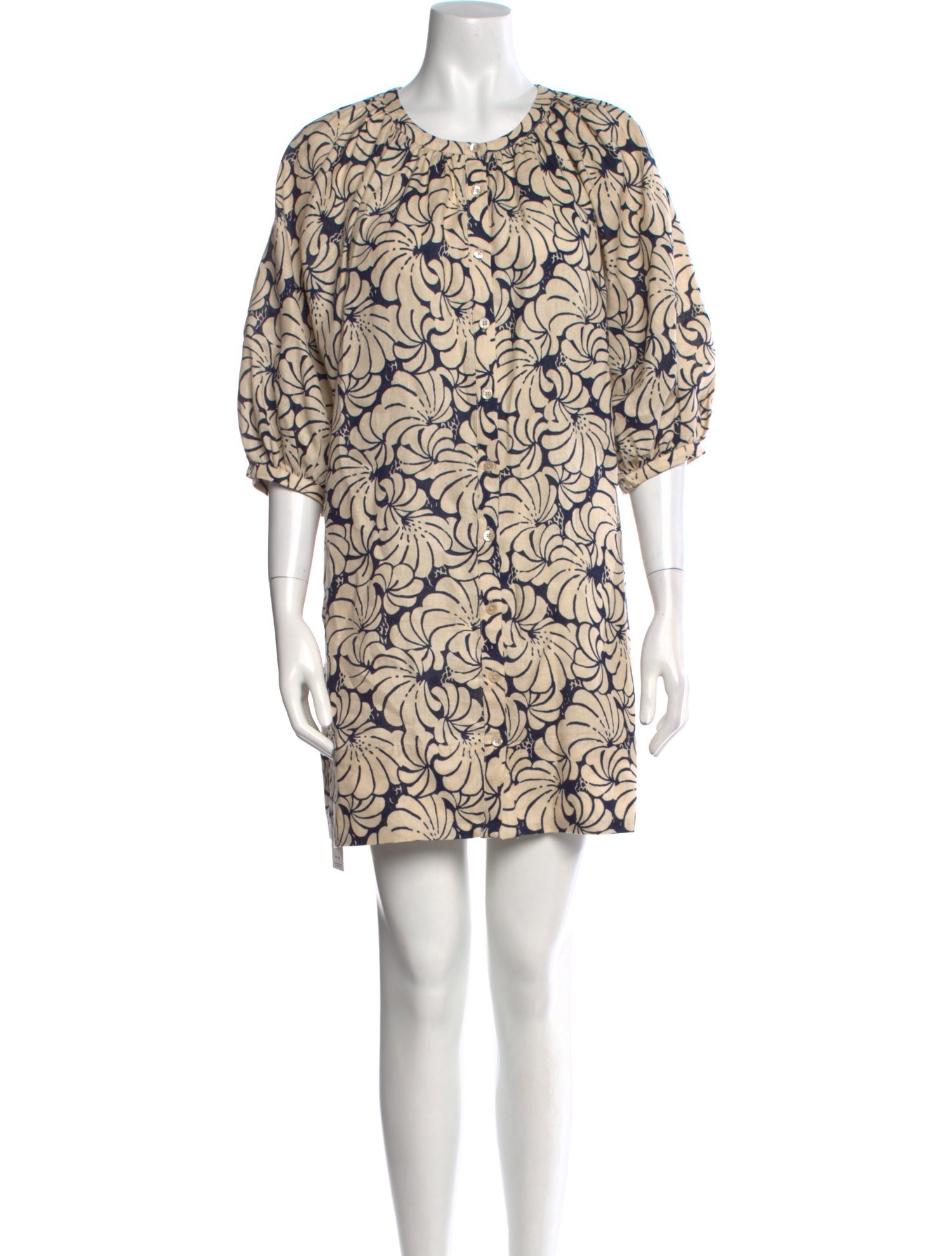 Staud Linen Mini Dress