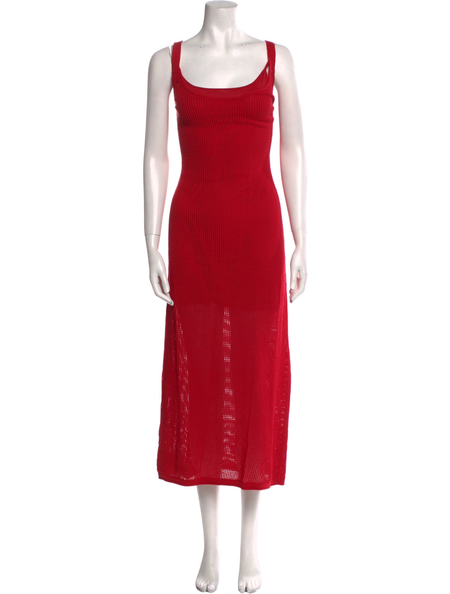 Staud Scoop Neck Long Dress