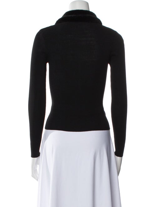 Staud V-Neck Long Sleeve Crop Top