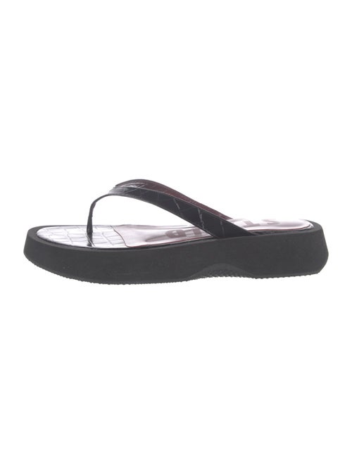 Staud Leather Flip Flops